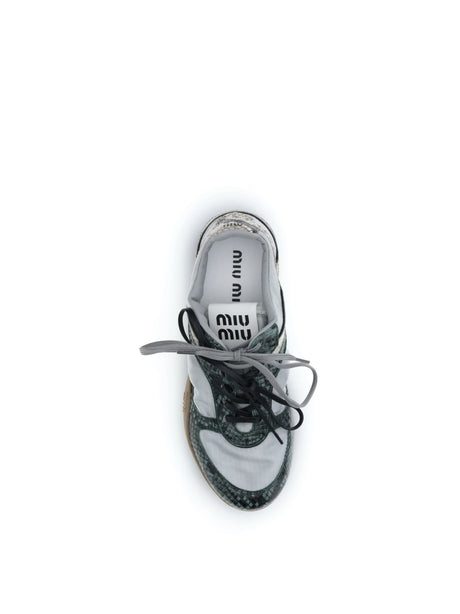 Miu Miu Python print Sneakers - Nube+Abete