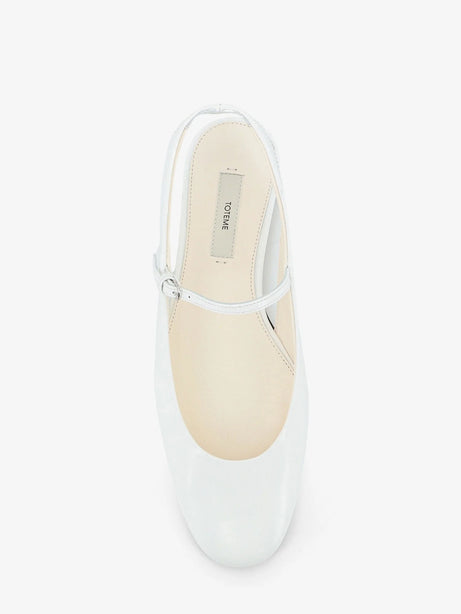 Toteme Leather ballet flats - Off-White