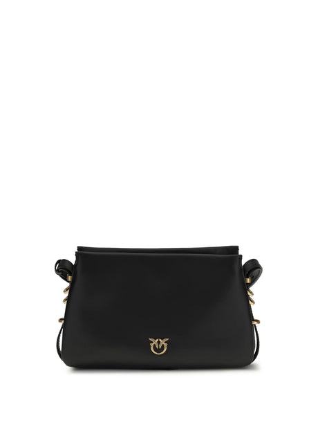 Pinko One Two Three mini Shoulder Bag - Black-Antique Gold