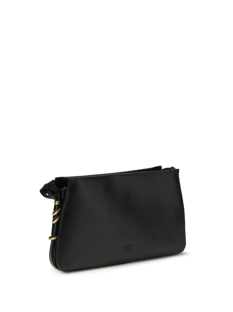 Pinko One Two Three mini Shoulder Bag - Black-Antique Gold