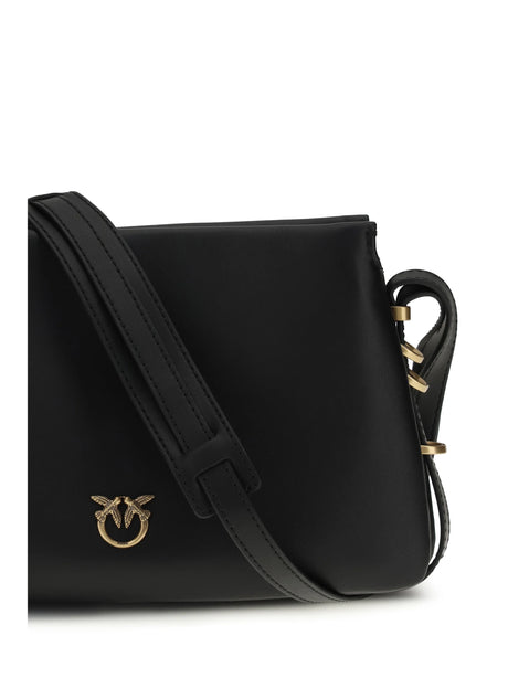 Pinko One Two Three mini Shoulder Bag - Black-Antique Gold