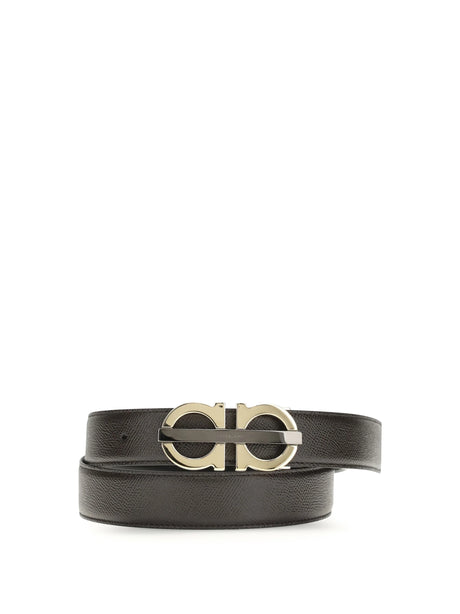 Ferragamo Reversible and adjustable Gancini Belt - T.Moro