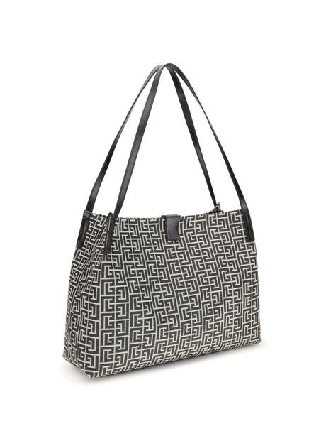 Balmain Medium Tote Bag - Ivoire/Noir
