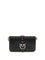 Pinko Baby Love Shoulder Bag - Black-Old Silver