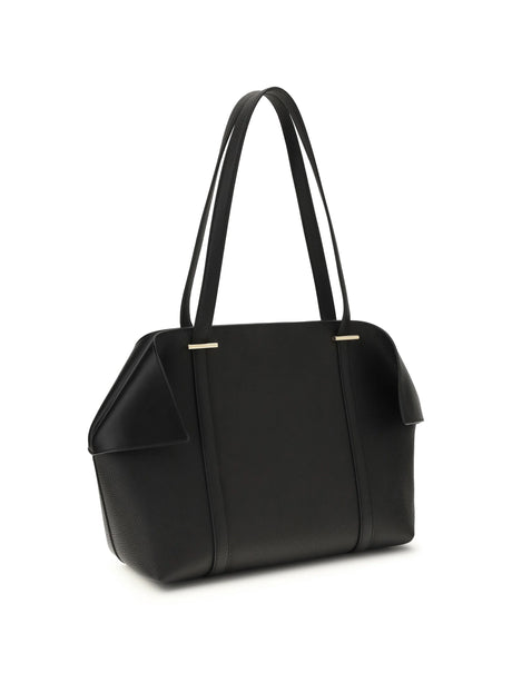 Ferragamo Leather Tote Bag - Better+ Eleg Black