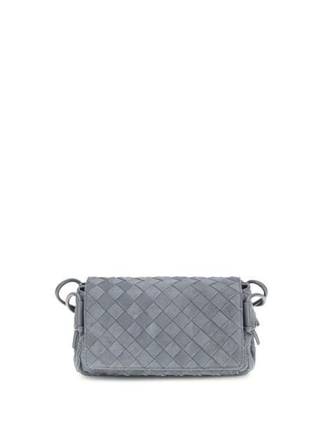 Bottega Veneta Notturno Shoulder Bag - Cloudy Ind/Gra.Mix-G