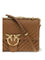 Pinko Love One Classic Shoulder Bag - Brown - Leone-Antique Gold