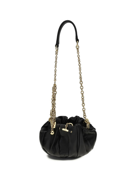 Chloé Plissé Shoulder Bag - Black