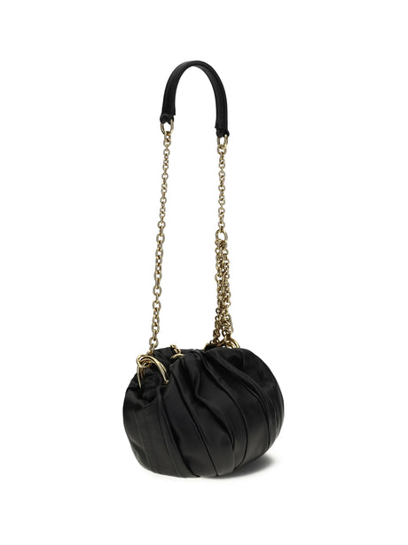 Chloé Plissé Shoulder Bag - Black