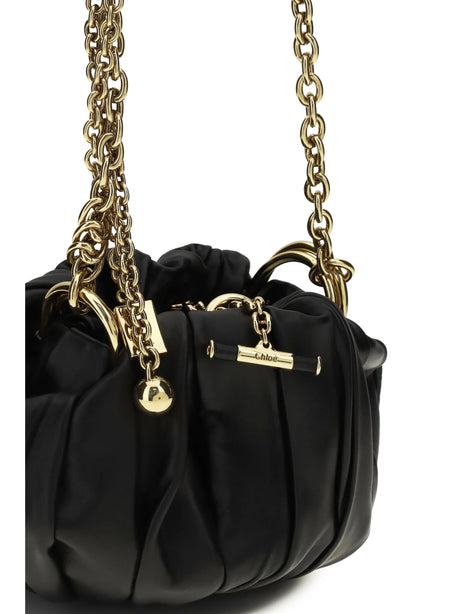 Chloé Plissé Shoulder Bag - Black