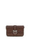 Pinko Baby Love Shoulder Bag - Burgundy Wine-Old Silver