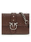 Pinko Baby Love Shoulder Bag - Burgundy Wine-Old Silver