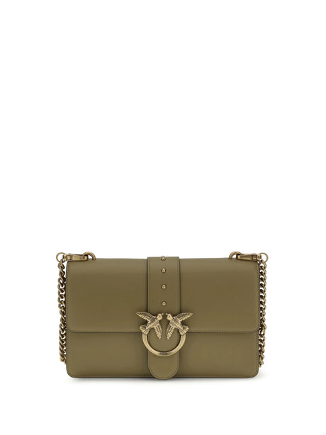 Pinko One Simply Love Bag One Shoulder Bag - Green Canguro
