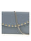 Valentino Garavani Rockstud chain Wallet - Stone Grey