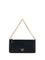 Pinko Leather Shoulder Bag - Black-Antique Gold