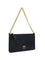 Pinko Leather Shoulder Bag - Black-Antique Gold