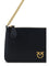 Pinko Leather Shoulder Bag - Black-Antique Gold