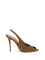 Amina Muaddi Kristina slingback Sandals - Mocha