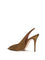 Amina Muaddi Kristina slingback Sandals - Mocha