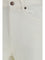 Tory Burch T Monogram Contrast Cuff Straight-Leg Jeans - White