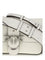 Pinko Mini Love Shoulder Bag - White Nembo-Old Silver