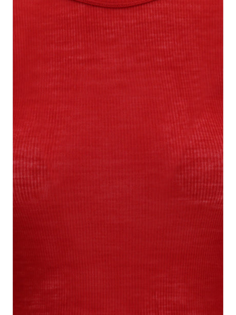 Versace Ribbed knit T-shirt - Lipstick Red