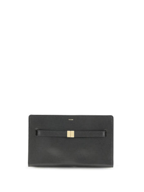 Toteme Belted leather crossbody Bag - Black