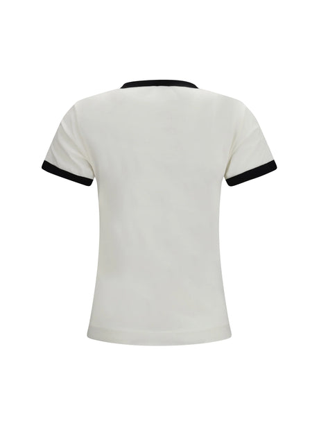 Pinko Imperia T-shirt Jersey Vintage - White/Black