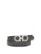 Ferragamo Reversible and adjustable Gancini Belt - Black/Grey