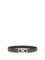 Ferragamo Reversible and adjustable Gancini Belt - Black/Grey