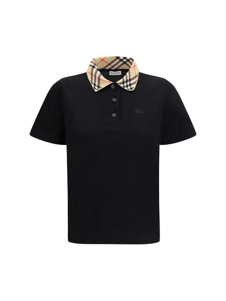 Burberry Cotton Polo Shirt - Black