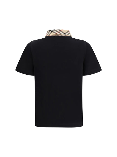 Burberry Cotton Polo Shirt - Black
