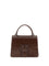 Pinko Shiny leather Love One Top mini Handbag - Burgundy Wine- Block Color