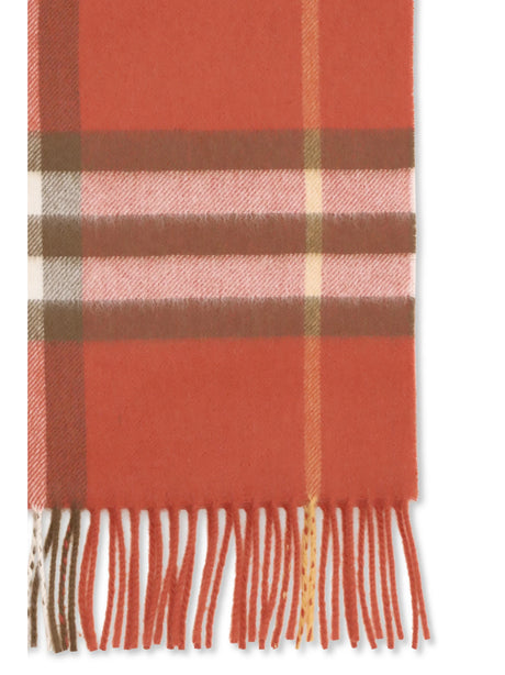 Burberry Cashmere Check Scarf - Roux Red