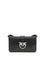 Pinko Love One Shoulder Bag - Black Limousine - Matt Silver
