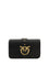 Pinko Love One Shoulder Bag - Black-Antique Gold