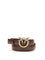 Pinko Love Berry Belt - Burgundy Wine-Antique Gold