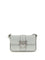 Pinko Mini Love Shoulder Bag - Grey Pearl-Old Silver