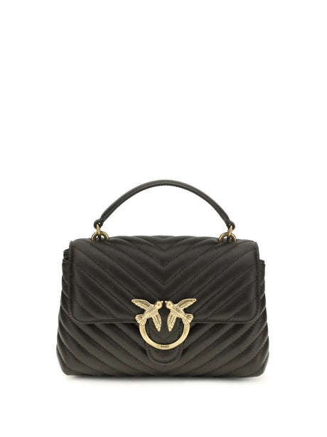Pinko Love Lady Mini Handbag - Green Mud-Antique Gold