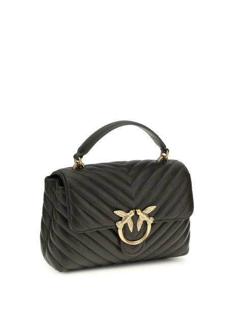 Pinko Love Lady Mini Handbag - Green Mud-Antique Gold