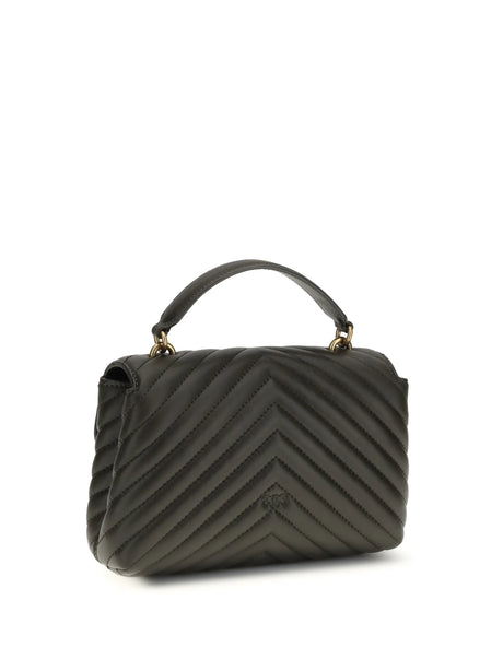 Pinko Love Lady Mini Handbag - Green Mud-Antique Gold