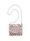 Self-Portrait Crystal mesh Pouch - Pink