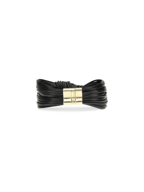 Bottega Veneta Knot leather Bracelet - Black