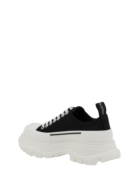 Alexander Mcqueen Tread Slick Sneakers - Black/White