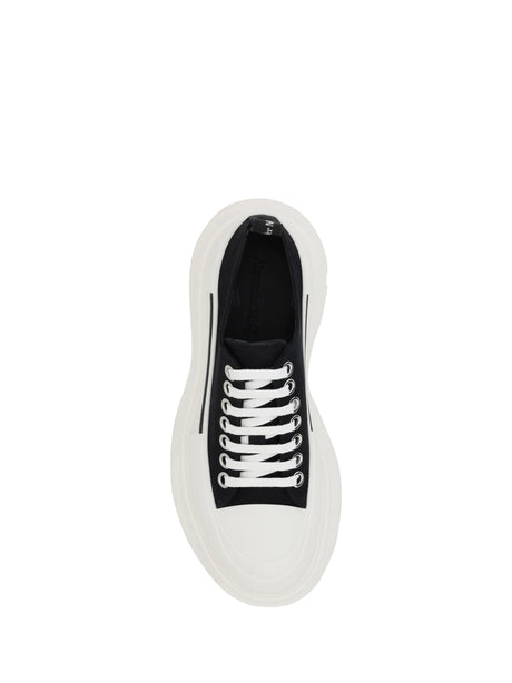 Alexander Mcqueen Tread Slick Sneakers - Black/White