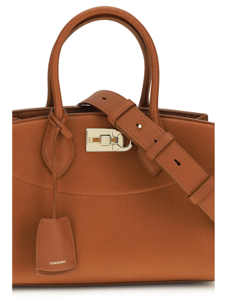 Ferragamo New Ferragamo Studio Handbag - New Cognac