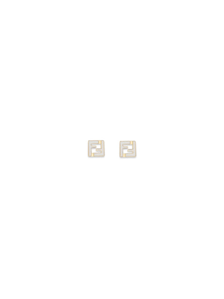 Fendi Forever Earrings - Gold Soft+Bianco