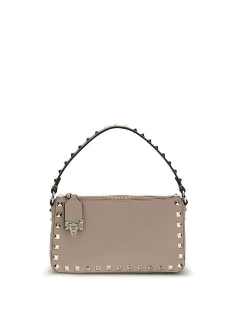 Valentino Garavani Small Rockstud Shoulder Bag - Poudre