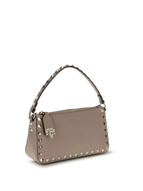 Valentino Garavani Small Rockstud Shoulder Bag - Poudre