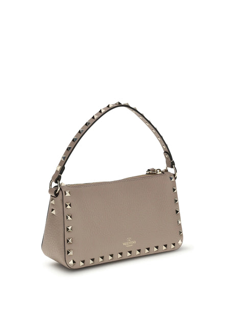 Valentino Garavani Small Rockstud Shoulder Bag - Poudre